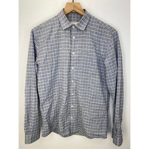 Frank & Oak Long Sleeve Button-Down Shirt Gray S